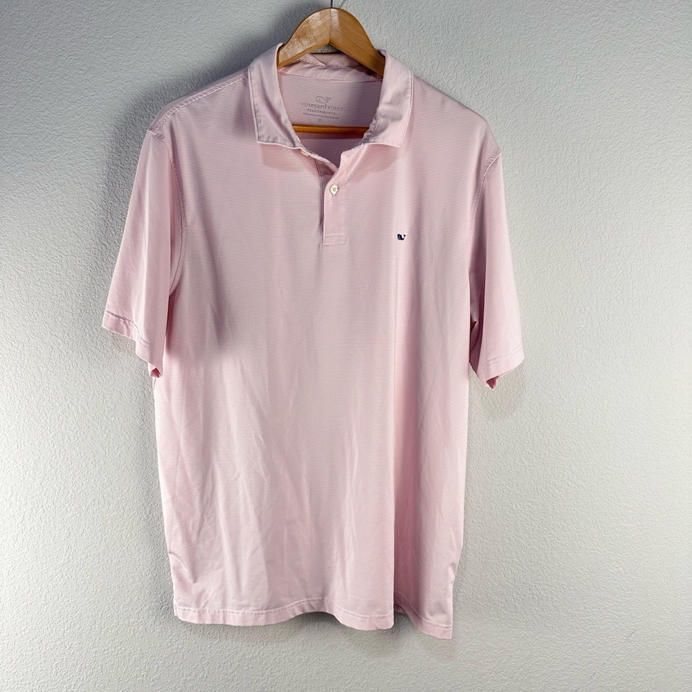 Vineyard Vines Striped Performance Polo Sz XL